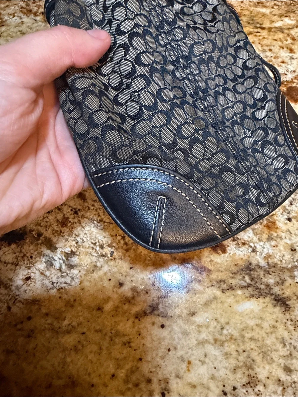 Coach vtg Signature Drawstring pouch